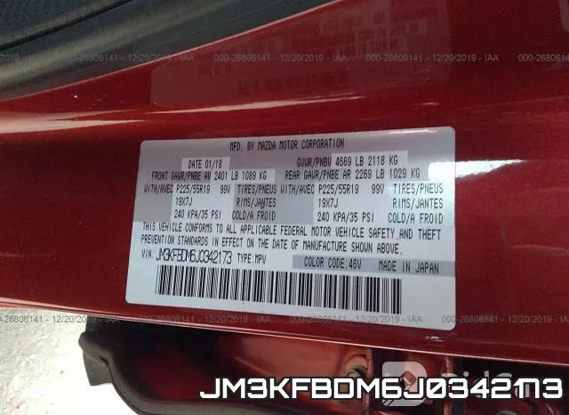 JM3KFBDM6J0342173 фото 10