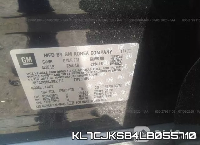 KL7CJKSB4LB055710 фото 10