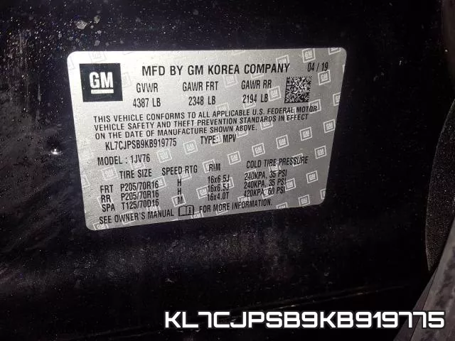 KL7CJPSB9KB919775 фото 2