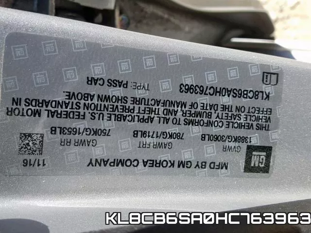KL8CB6SA0HC763963 фото 2