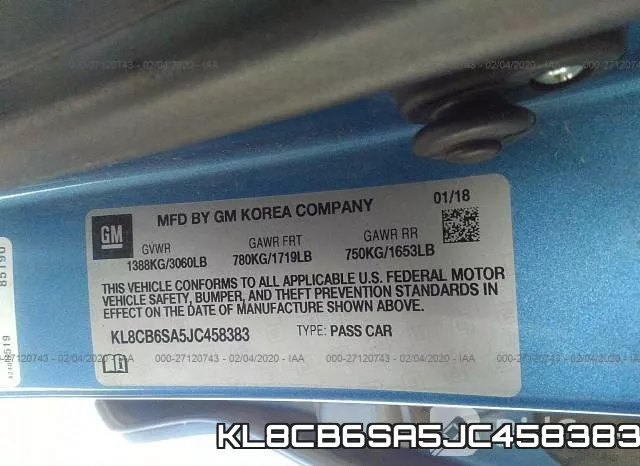KL8CB6SA5JC458383 фото 10