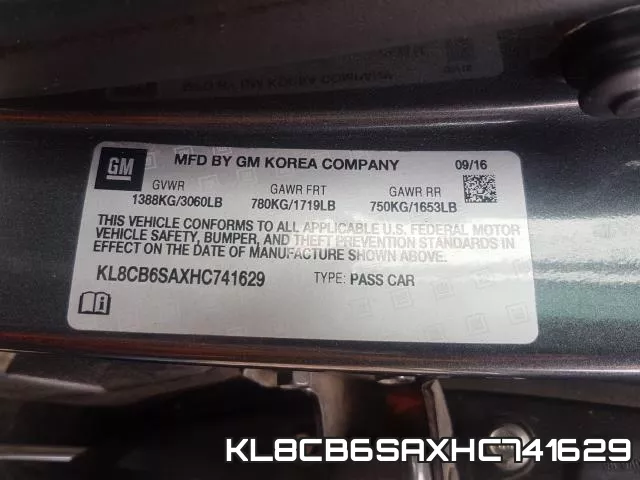 KL8CB6SAXHC741629 фото 2