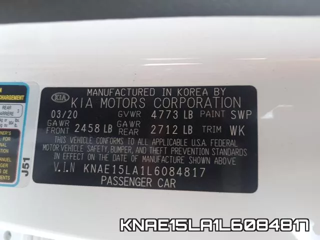 KNAE15LA1L6084817 фото 2