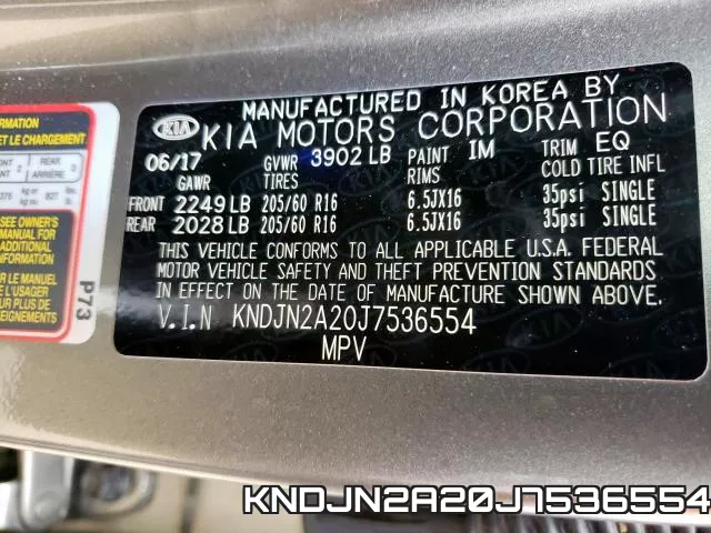 KNDJN2A20J7536554 фото 2