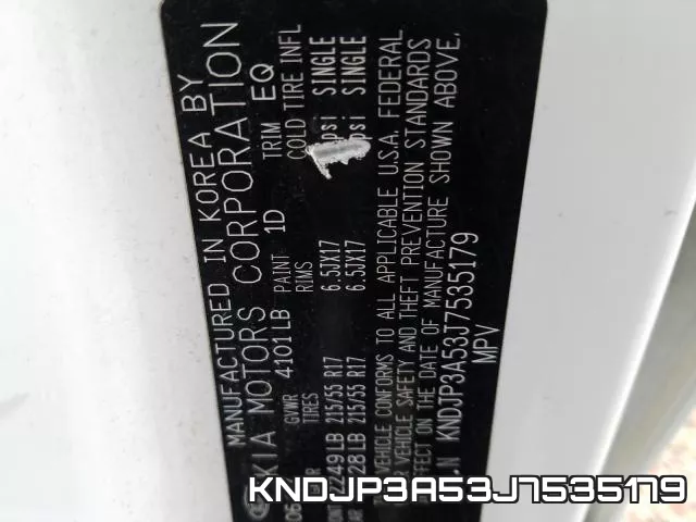 KNDJP3A53J7535179 фото 2