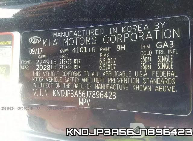 KNDJP3A56J7896423 фото 10