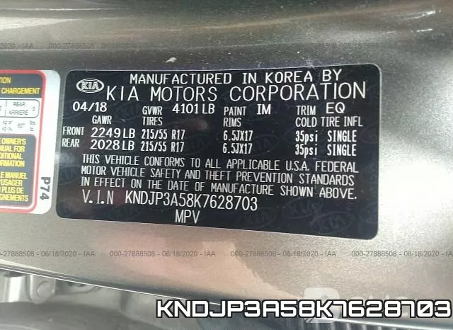 KNDJP3A58K7628703 фото 10
