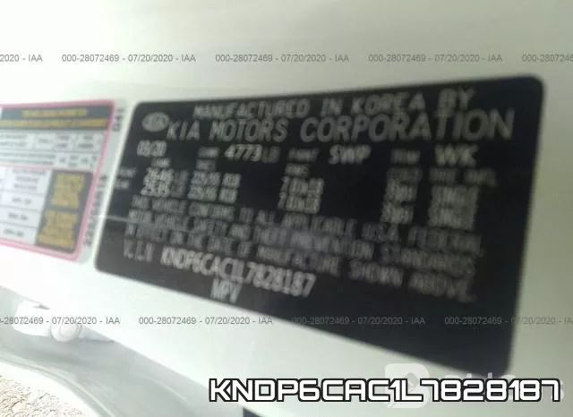 KNDP6CAC1L7828187 фото 10