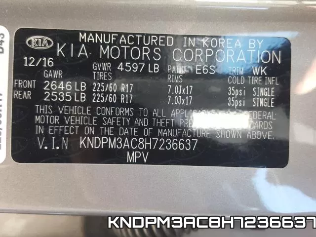 KNDPM3AC8H7236637 фото 2