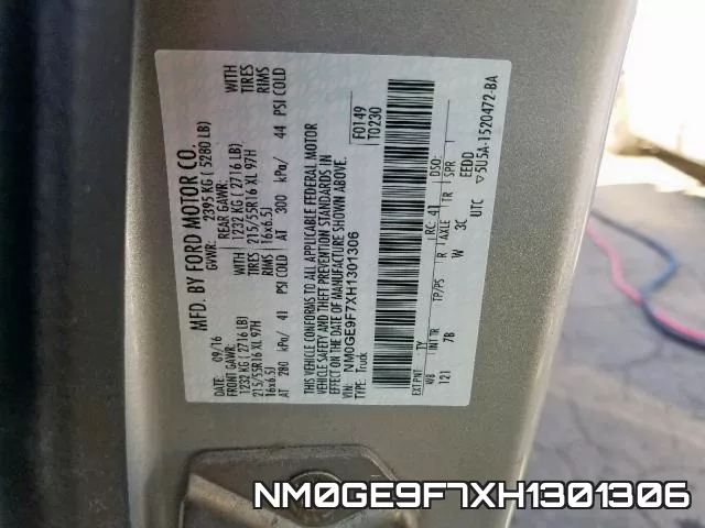 NM0GE9F7XH1301306 фото 2