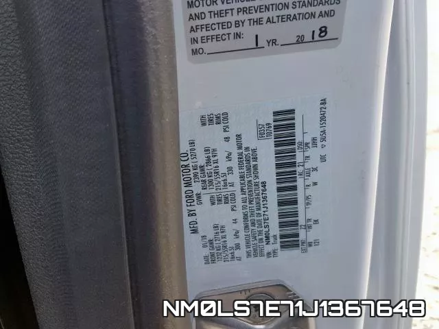 NM0LS7E71J1367648 фото 2