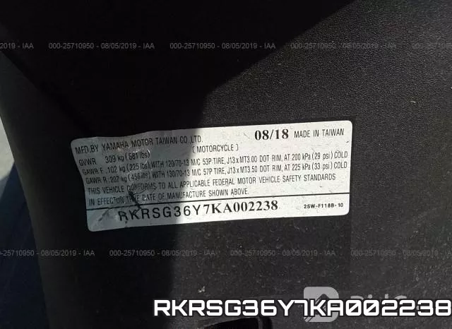 RKRSG36Y7KA002238 фото 2