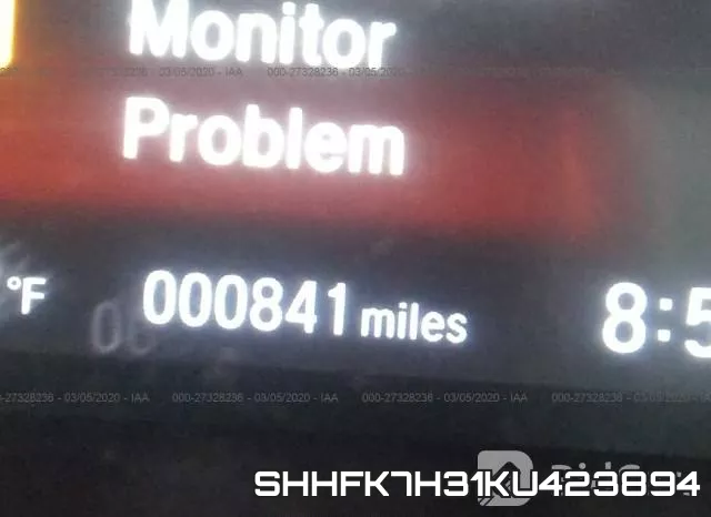 SHHFK7H31KU423894 фото 7