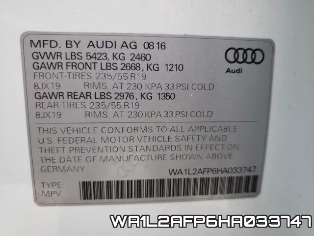 WA1L2AFP6HA033747 фото 2