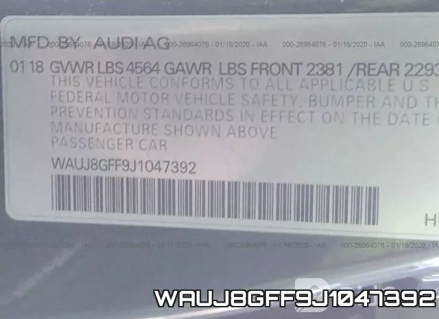 WAUJ8GFF9J1047392 фото 10