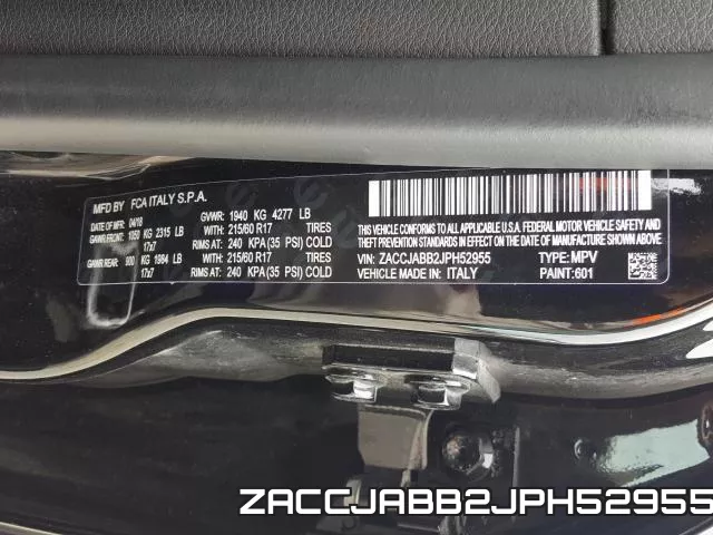 ZACCJABB2JPH52955 фото 2