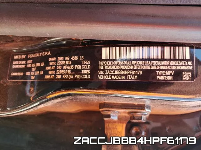 ZACCJBBB4HPF61179 фото 2