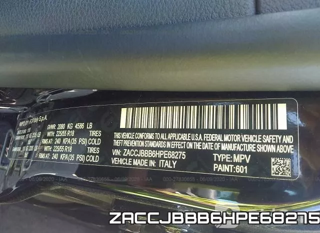 ZACCJBBB6HPE68275 фото 10