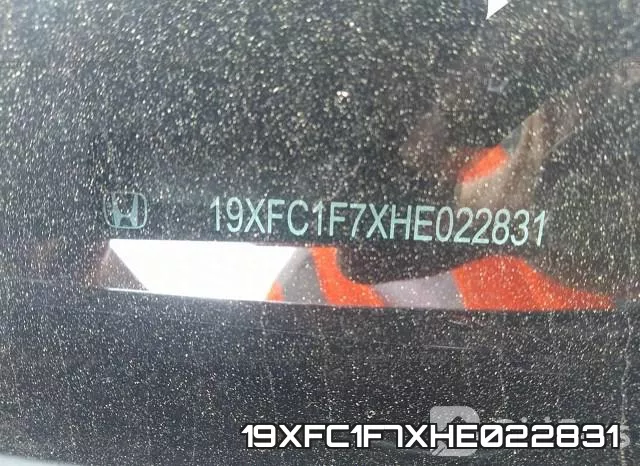 19XFC1F7XHE022831 фото 10
