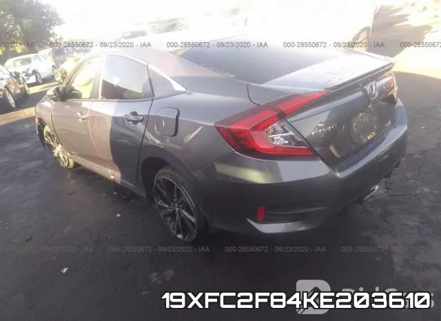 19XFC2F84KE203610 фото 4