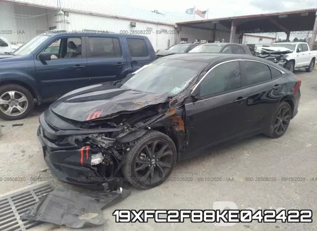 19XFC2F88KE042422 фото 3