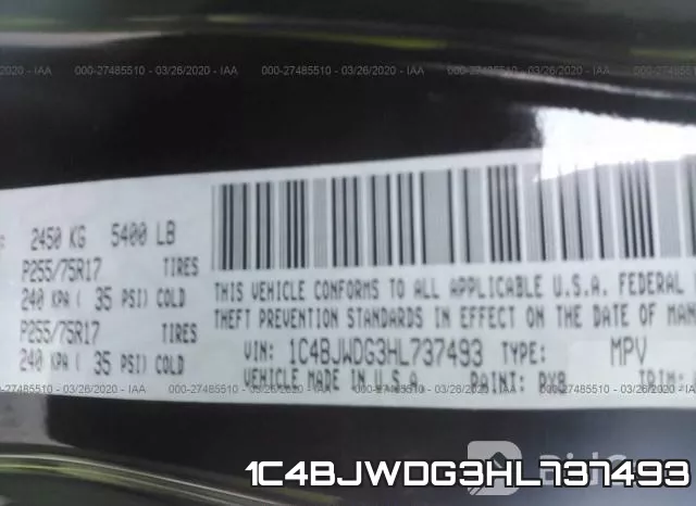 1C4BJWDG3HL737493 фото 10