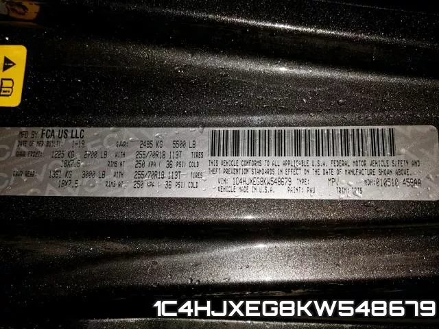 1C4HJXEG8KW548679 фото 2