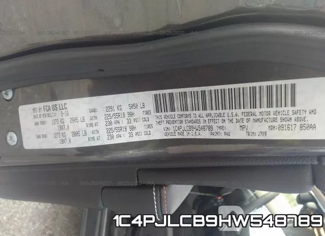 1C4PJLCB9HW548789 фото 10