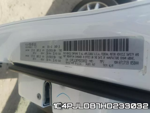 1C4PJLDB7HD233032 фото 2