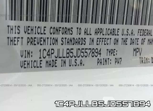 1C4PJLLB5JD557894 фото 10
