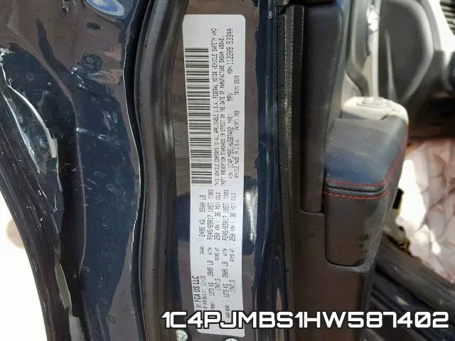 1C4PJMBS1HW587402 фото 2