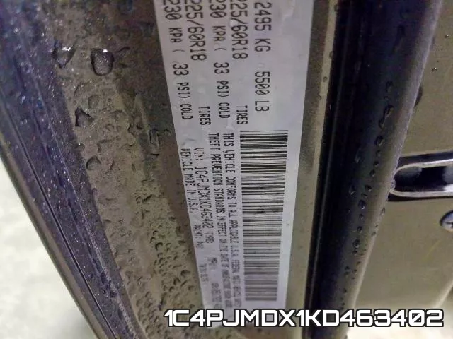 1C4PJMDX1KD463402 фото 2