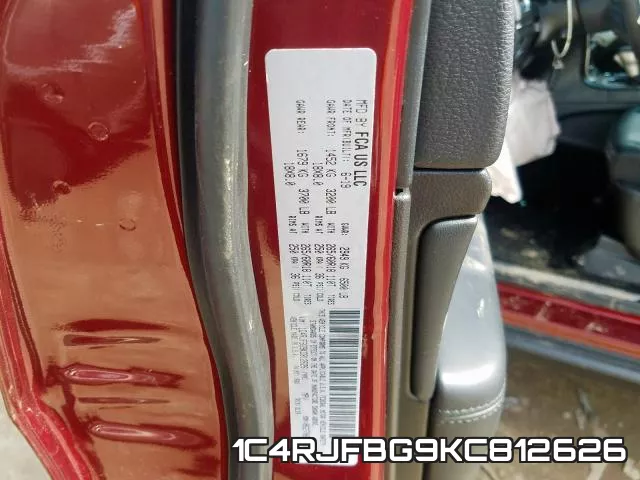 1C4RJFBG9KC812626 фото 2