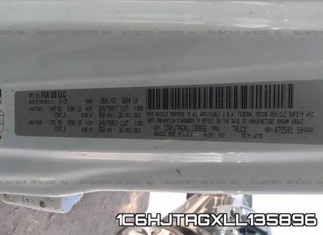 1C6HJTAGXLL135896 фото 10