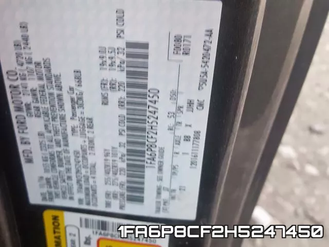 1FA6P8CF2H5247450 фото 2