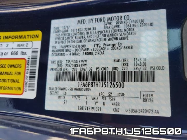 1FA6P8TH1J5126500 фото 2