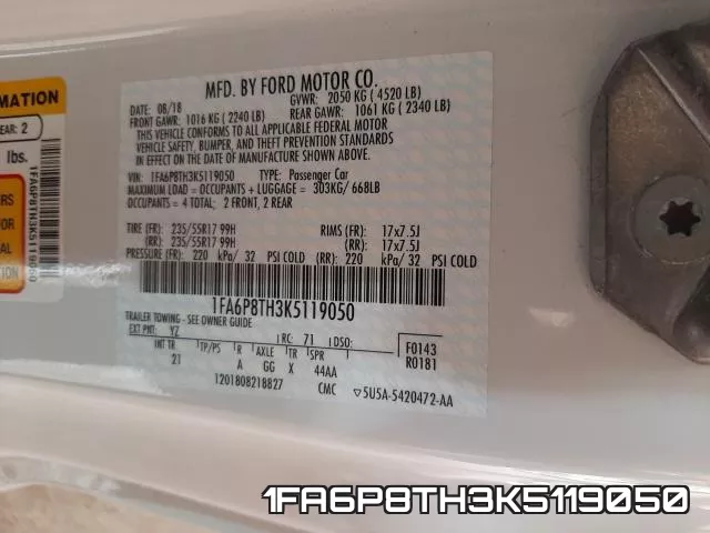 1FA6P8TH3K5119050 фото 2