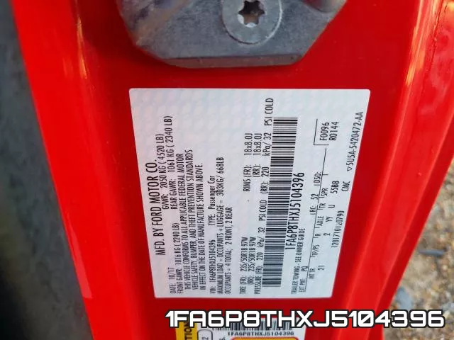 1FA6P8THXJ5104396 фото 2
