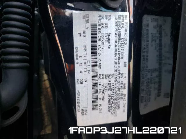 1FADP3J27HL220721 фото 2