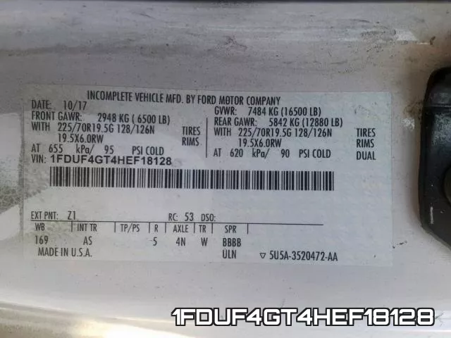 1FDUF4GT4HEF18128 фото 2