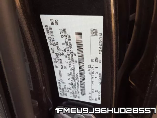 1FMCU9J96HUD28557 фото 2