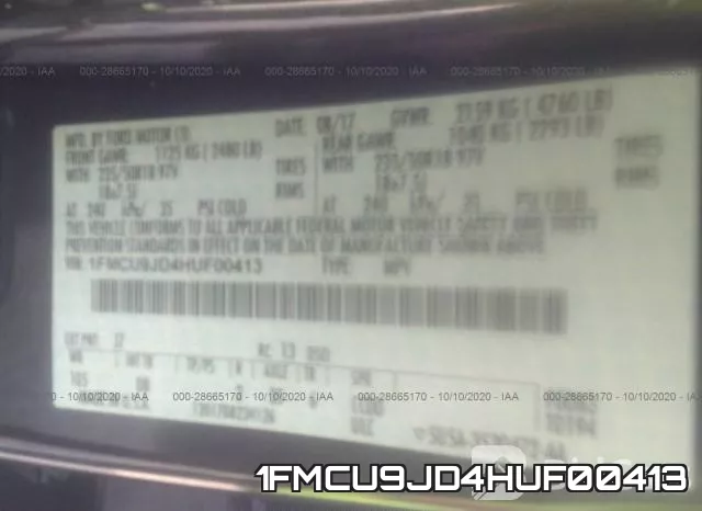 1FMCU9JD4HUF00413 фото 10