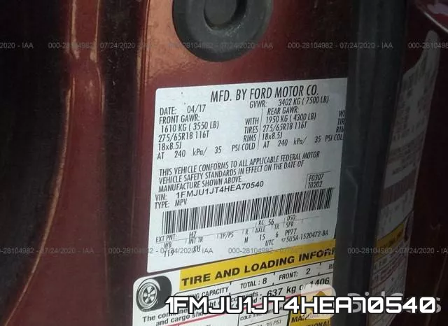 1FMJU1JT4HEA70540 фото 10