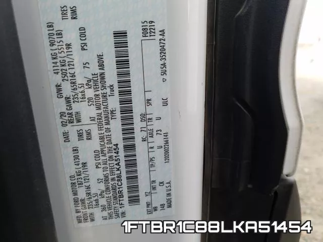 1FTBR1C88LKA51454 фото 2