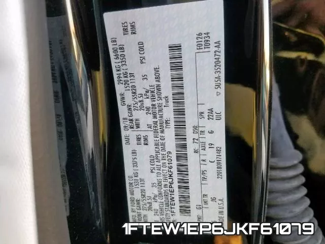 1FTEW1EP6JKF61079 фото 2
