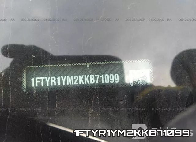 1FTYR1YM2KKB71099 фото 10