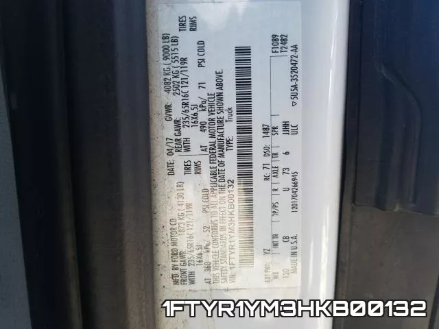 1FTYR1YM3HKB00132 фото 2