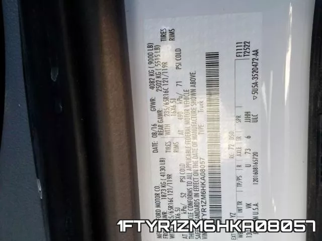 1FTYR1ZM6HKA08057 фото 2