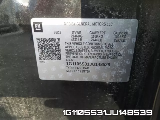 1G1105S31JU148539 фото 2