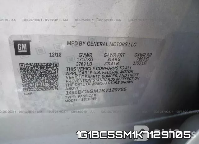 1G1BC5SM1K7129705 фото 10